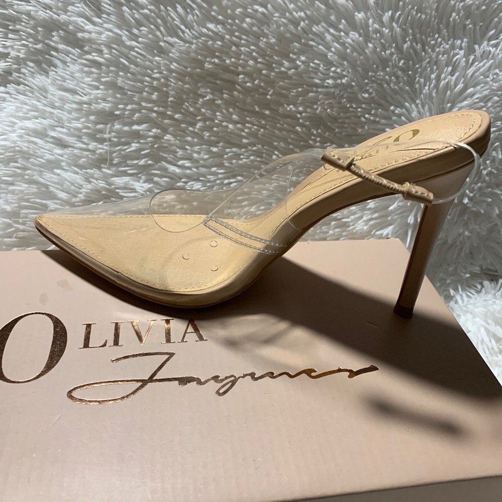 Clear Slingback Stiletto Heels/ Brand New